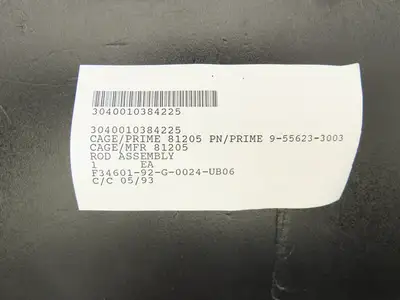Boeing 9-55623-3003 Tie Rod Assembly 1"Dia x 18"Length 5/16" Eye