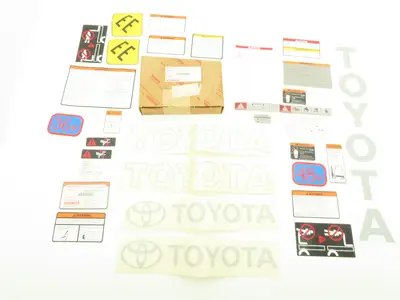 Toyota 04098-U5713-71 Electric Forklift B500 Decal Kit 48V W/Warning Tags