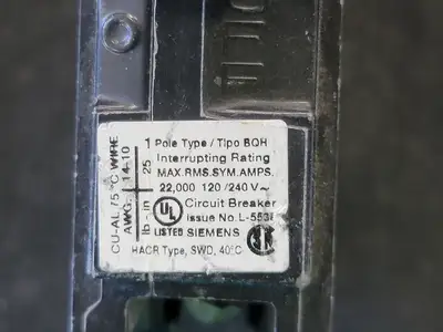 USED SIEMENS BQ1B015H