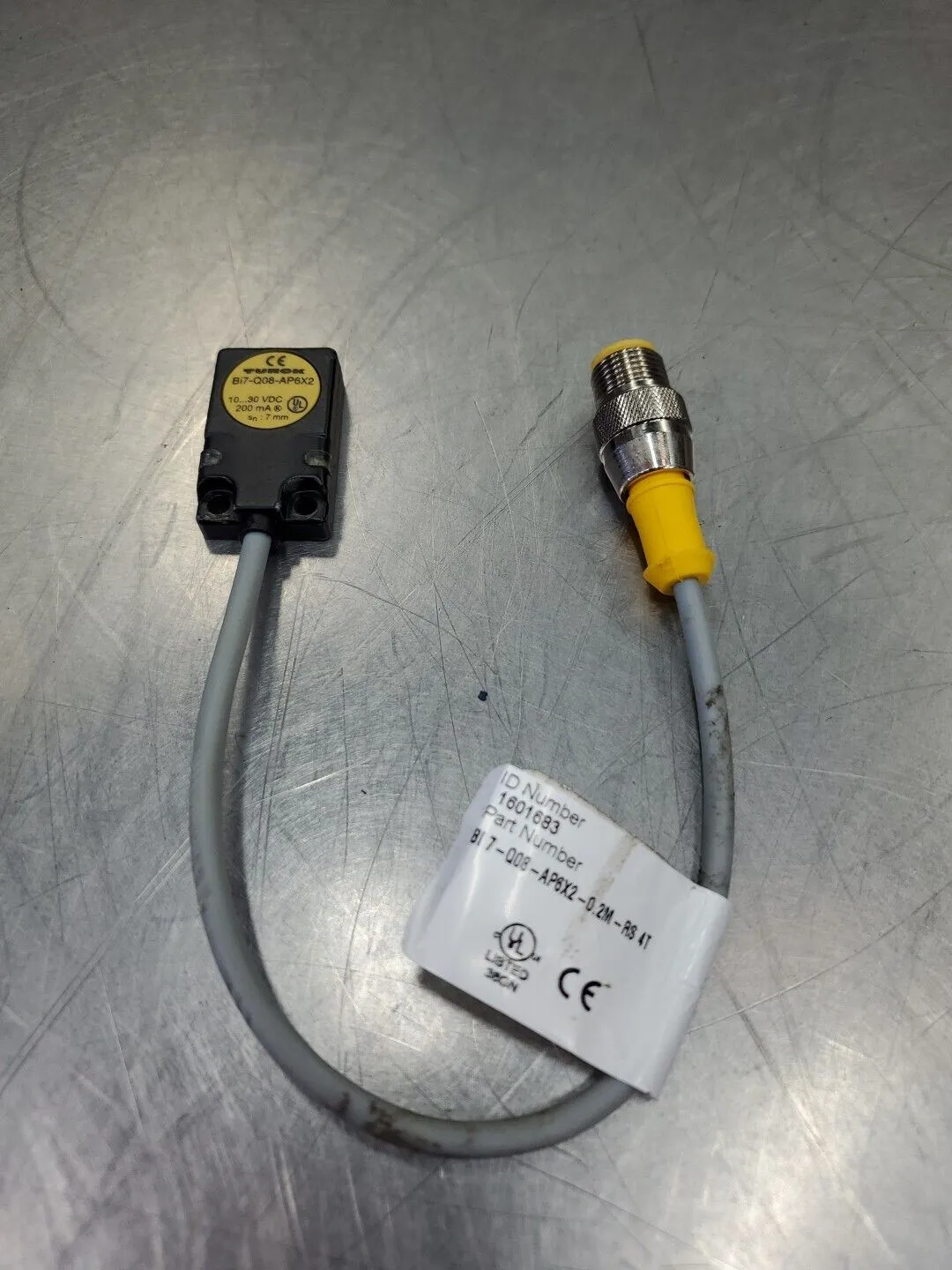 Turck BI 7-Q08-AP6X2-0.2M-RS 4T Sensor, 10-30VDC, 200 mA 5E-20