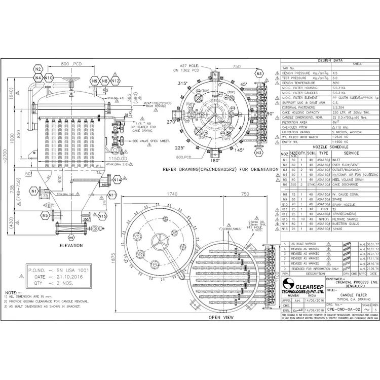 Used CLEARSEP TECHNOLOGIES (I) PVT LTD. _UNKNOWN_ Filters West Virginia US | JM Industrial #490870