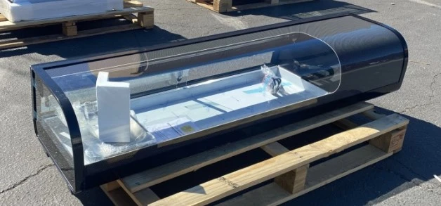 171-0140 60” Self Contained Full Service Countertop Sushi Display Cooler