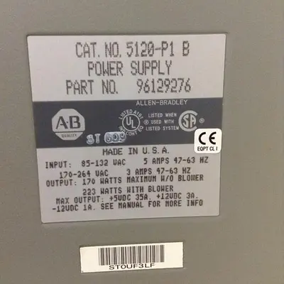 USED ALLEN BRADLEY 5120-P1 SER B