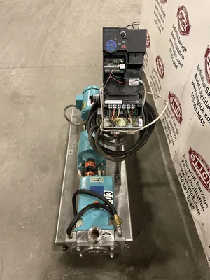 G&H 522P Stainless 2″ Sanitary Rotary Lobe Positive Displacement Pump 2HP