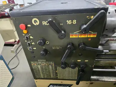 BRIDGEPORT ROMI 16-8 ENGINE LATHE, SWING 16 1/2'', 80'' BETWEEN CENTERS