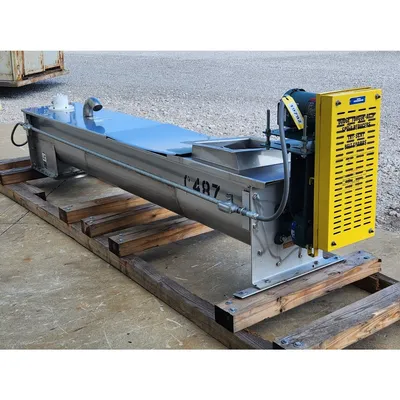 Used 13" dia. X 9' Long Industrial Screw Auger Conveyor