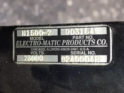 USED ELECTRO MATIC H15002