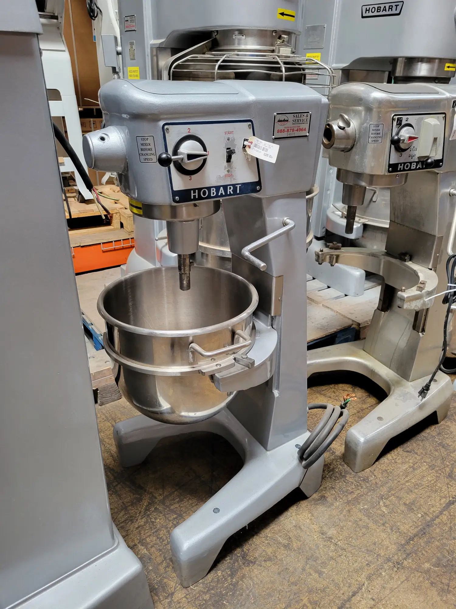 Used Hobart D300, 30Qt Commercial Dough Mixer, 3 Phase