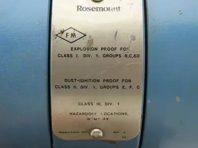 Rosemount 1151GP5E12B2 Electronic Pressure Transmitter 0-20psi 45VDC Haz Loc
