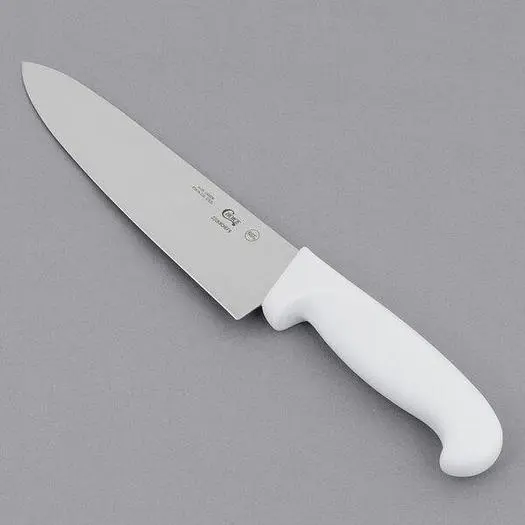 8" Chef Knife with White Handle