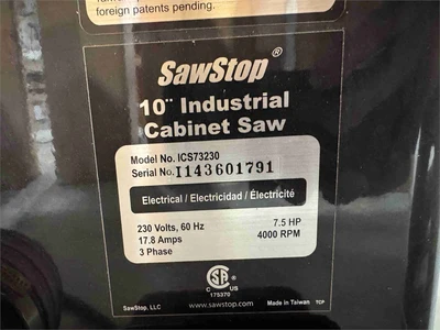 USED SAWSTOP ICS73230