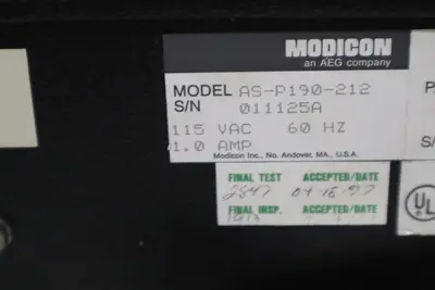 SCHNEIDER ELECTRIC AS-P190-212 / ASP190212 (USED) STOCK G261