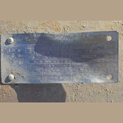 Toshiba 40 HP Electric Motor