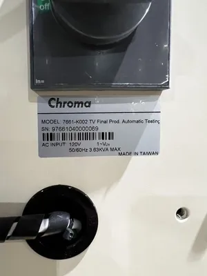 New | in-Stock CHROMA 7661-K002 Power Electronic Component Automatic Test Systems Michigan US | iGAM Industrial Marketplace #1327944