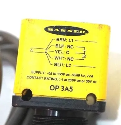 USED BANNER ENGINEERING OPBA5 POWER BLOCK