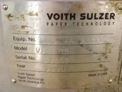 USED 1999 VOITH SULZER VPS 05