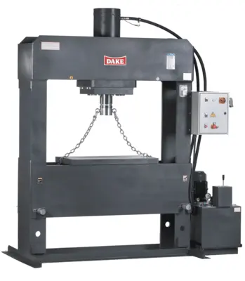 Dake Force 200 H-Frame 220V Three Phase Double-Acting 200Ton Hydraulic Dura-Press 972017