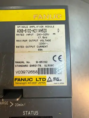 Fanuc A06B-6102-H211#H520 /D Servo Amplifier B-65162 (8.5.8)