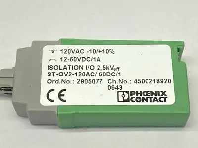 ST-OV2-120AC/ 60DC/1 | Phoenix Contact  Solid State Relay 12-60VDC 2905077 - Used