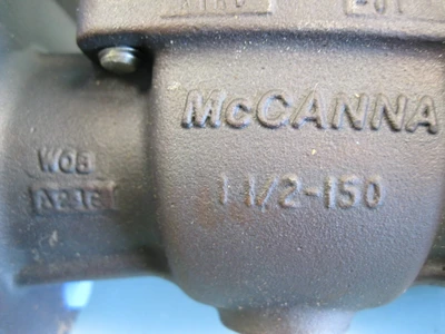 NEW 1-1/2" 150# McCanna Flowserve WCB 1.50 Z151CS-U-S6/8EM-CM10143 Ball Valve F8