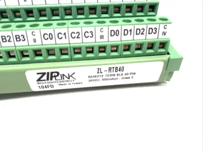 USED AUTOMATIONDIRECT ZIPLINK FEEDTHROUGH MODULE, 40-POLE, BROKEN DIN