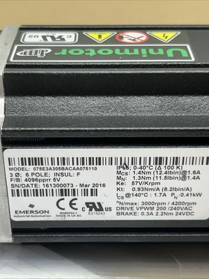 NEW Nidec 075E3A305BACAA075110