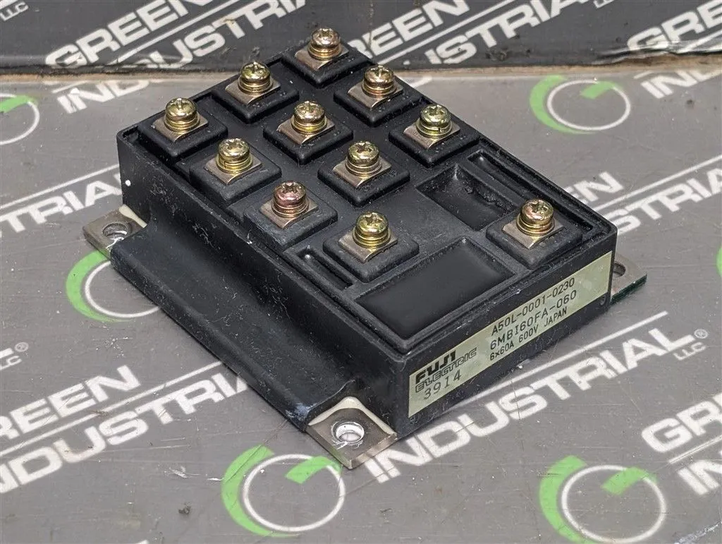 Fuji Electric A50L-0001-0230 Power Module 6x60A 600V 6MBI60FA-060 Used