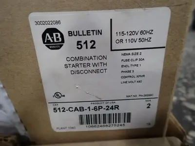 USED ALLENBRADLEY 512CAB16P24R