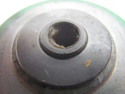 3" OD 1-1/2"Wide 1/2"ID Green Swivel Caster Wheel