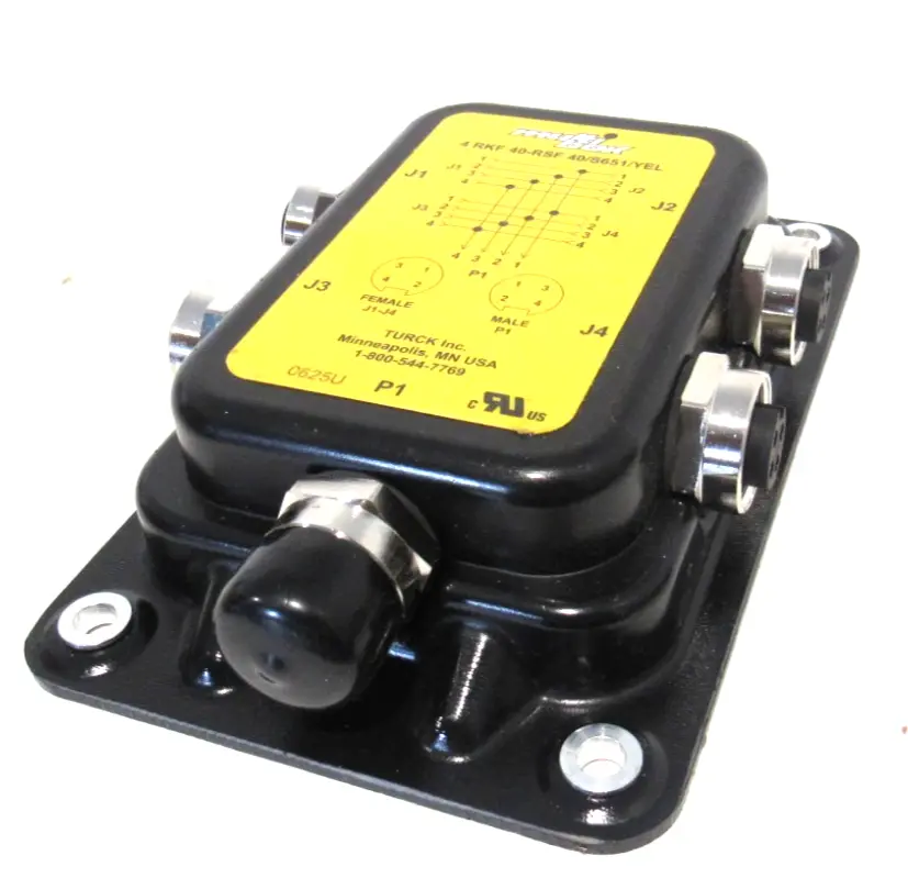 NEW TURCK 4 RKF 40-RSF 40/S651/YEL JUNCTION BOX