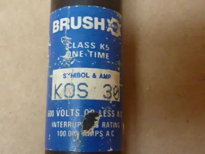 USED BRUSH FUSES KOS-30