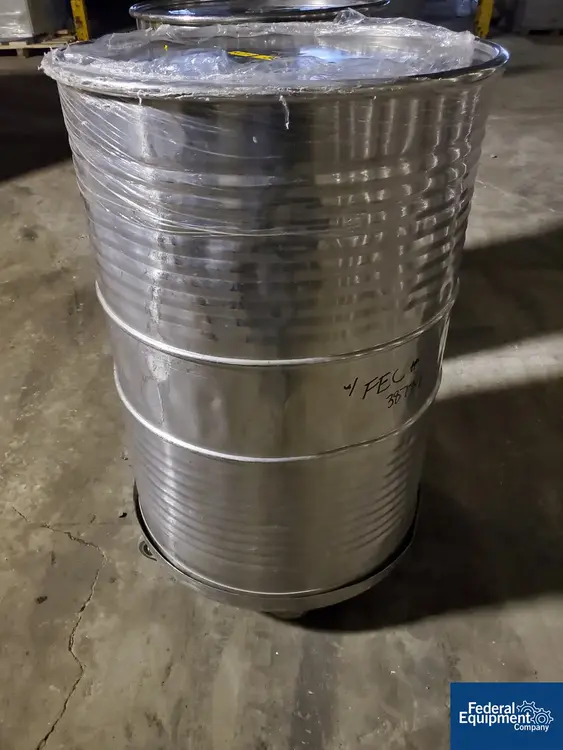Used N/A 413 Liter (109 Gal) Stainless Steel Drum Stainless Steel Tanks Ohio US | Federal Equipment Company #126510