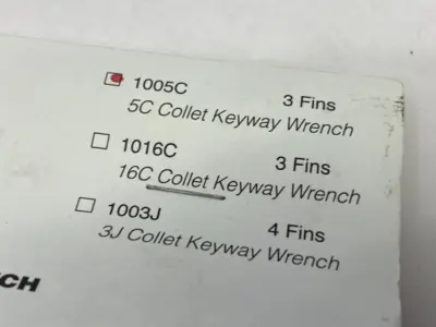Mitee Bite 1005C Collet Keyway Wrench C5 - New