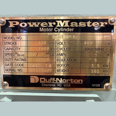 NEW 2012 DUFF-NORTON POWER MASTER DGQ13T-3J