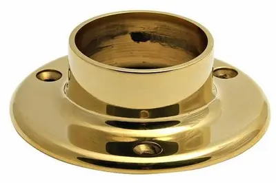 Classic Service Bar Rail - 2" Diameter - Polished Brass Finish