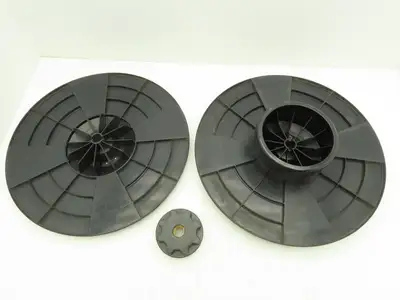 Transpak NA Strap/Band Roll Holder Spool 19.5" Hub Nut Slotted Side Has Crack