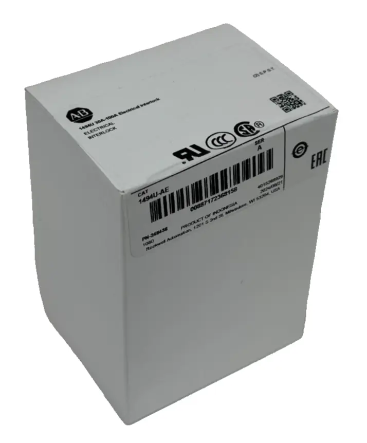ALLEN BRADLEY 1494U-AE ELECTRICAL INTERLOCK 30A-100A SER. A UNOPENED