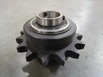 Idler Roller Chain Sprocket 80C15107IA, Size 80, 15 Teeth w/ ER23 Bearing