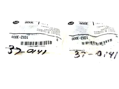 NEW LOT OF 2 ALLEN BRADLEY 800E-2X01 CONTACTOR SERIES A 800E2X01