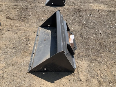 New old stock Paladin 42” smooth bucket for a mini skid steer, welded on cutting edge, mini skid ste...