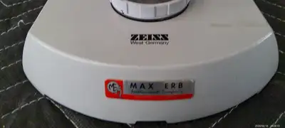 Zeiss Max ERB 467065-9914 Inspection Microscope With 3 Objectives, FULLY TESTED