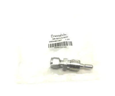 NEW SWAGELOK STAINLESS STEEL INSTRUMENT QUICK-CONNECT STEM, 6MM TUBE