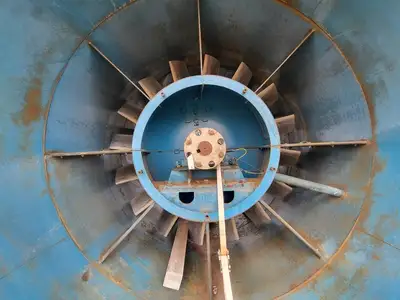 Axial Ventilation Fan & Air Tunnel w/ 1000hp Motor & Control Module