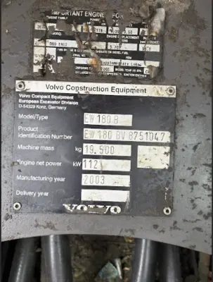 Used 2003 Volvo EW180B Wheel Excavators Maryland US | Zadoon Equipment #1480810
