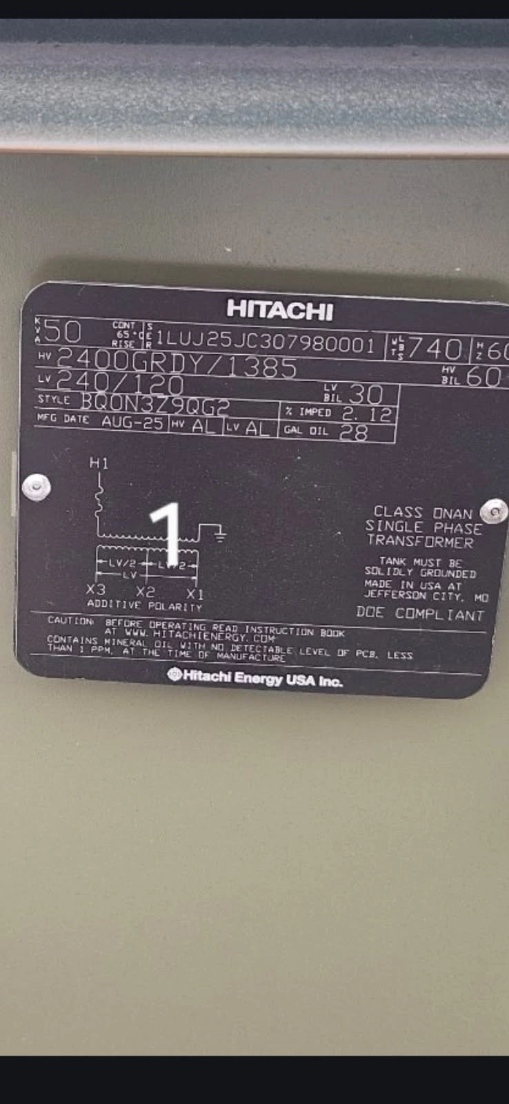 Transformer (50kva)