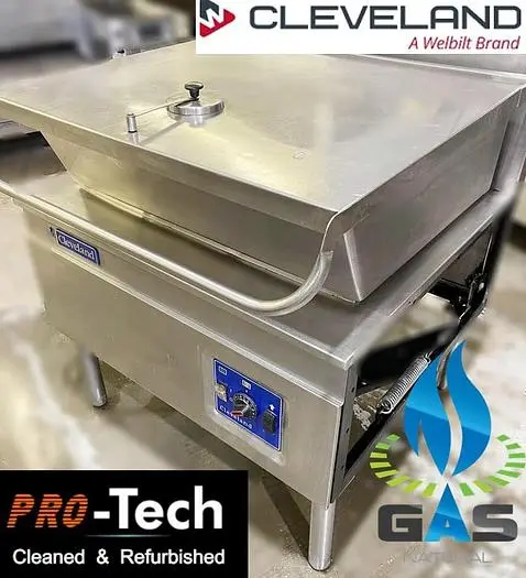 Cleveland Gas Tilting Skillet - Electric lift