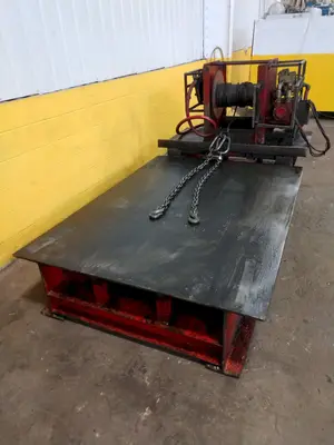 9,000 LBS THERN MODEL #943MDN PORTABLE PNEUMATIC DIE REMOVAL WINCH: STOCK #13457