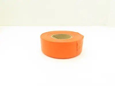 Orange High Visibility Flagging Tape Vinyl Non-Sticky 30mm Lot of 60 Rolls