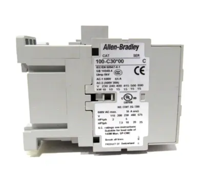 ALLEN BRADLEY 100-C30D10 CONTACTOR SER.C 100C30D10 NEW SURPLUS