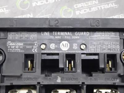 Allen Bradley 1494V-DS60 Line Terminal Guard Ser. A 60A 600VAC 250VDC 15HP Used